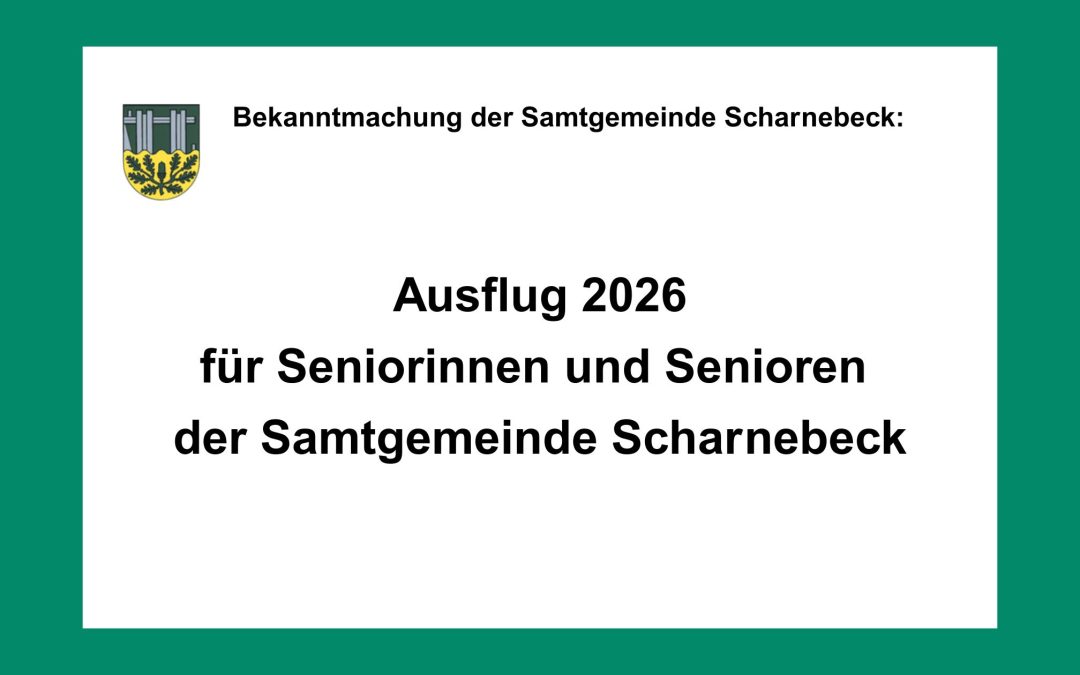 Seniorenausflug Samtgemeinde Scharnebeck 23.06.2026