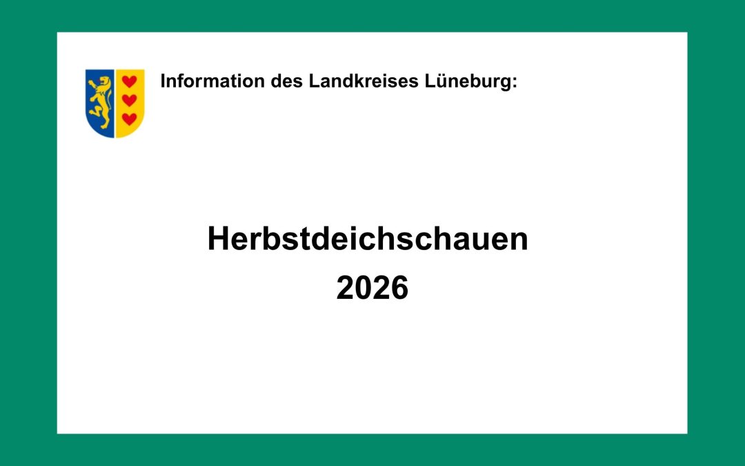 Herbstdeichschauen 2026